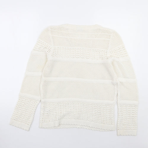 TU Womens White   Pullover Jumper Size 14