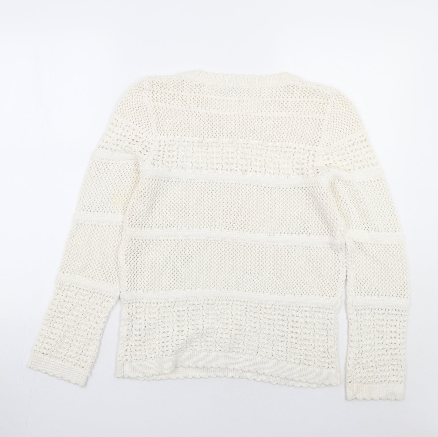 TU Womens White   Pullover Jumper Size 14