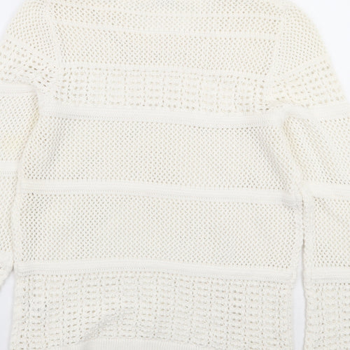 TU Womens White   Pullover Jumper Size 14