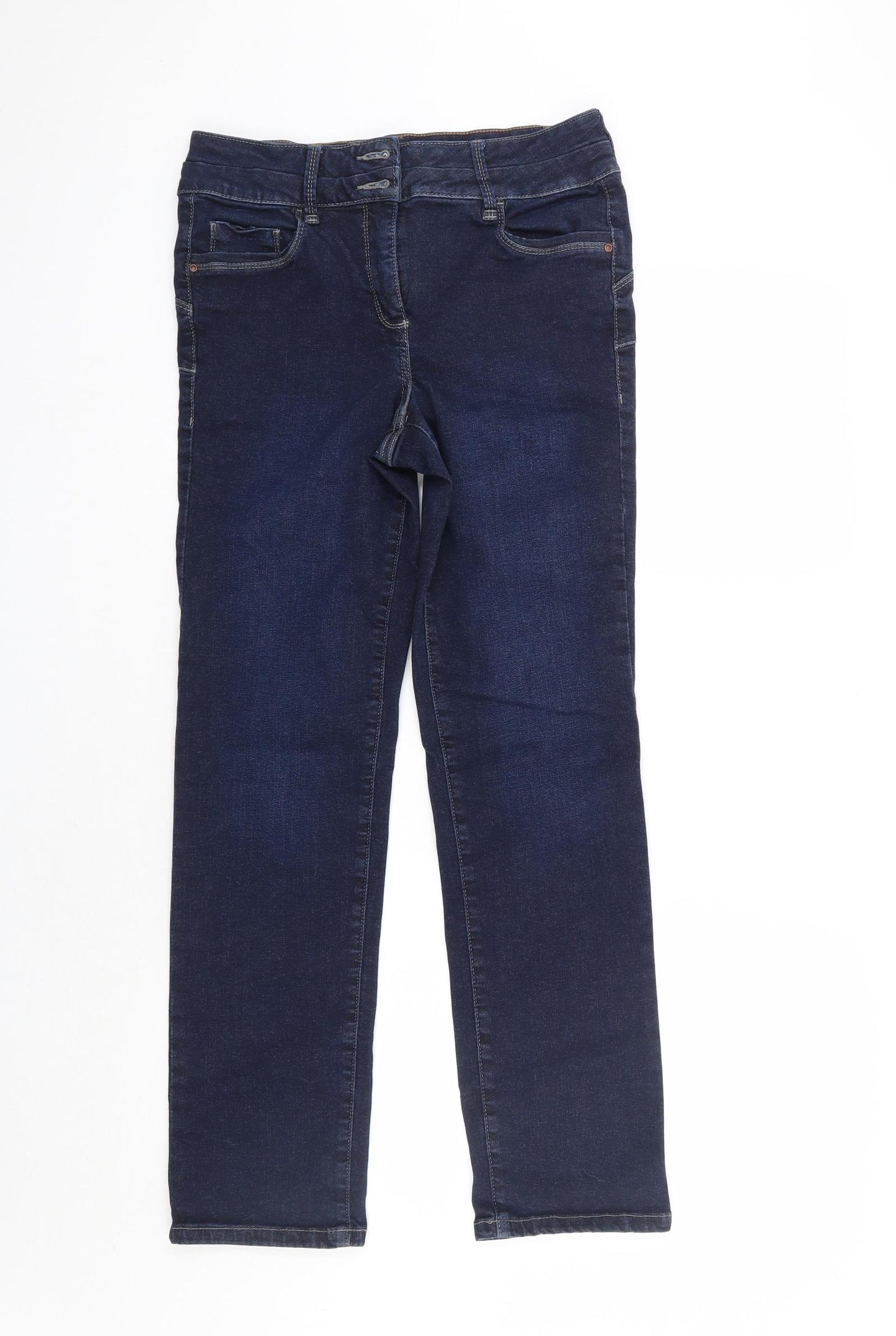 NEXT Womens Blue   Straight Jeans Size 14 L27.5 in