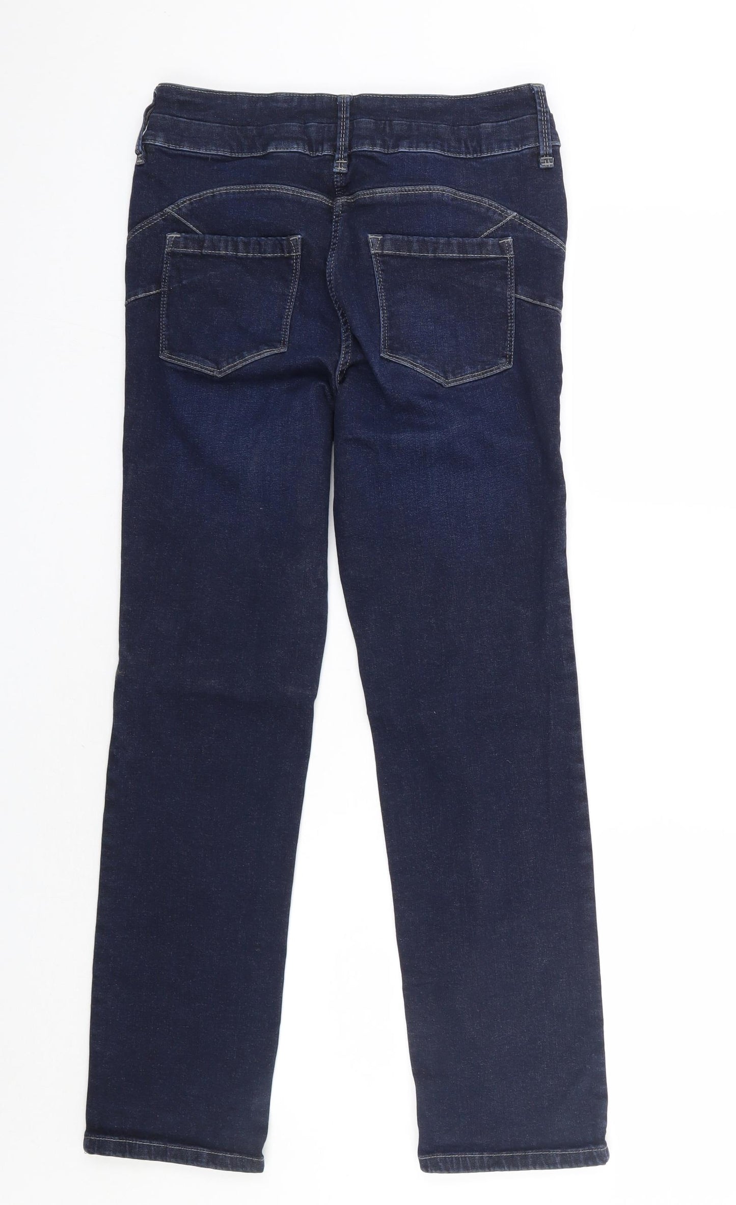 NEXT Womens Blue   Straight Jeans Size 14 L27.5 in