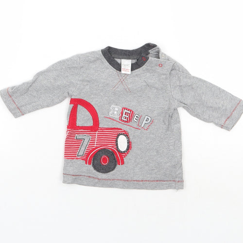NEXT Boys Grey   Basic T-Shirt Size 0-3 Months