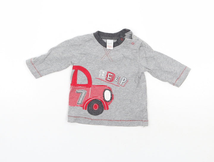 NEXT Boys Grey Basic T-Shirt Size 0-3 Months