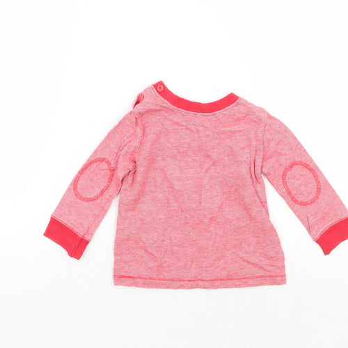 F&F Boys Red Striped  Basic T-Shirt Size 3-6 Months