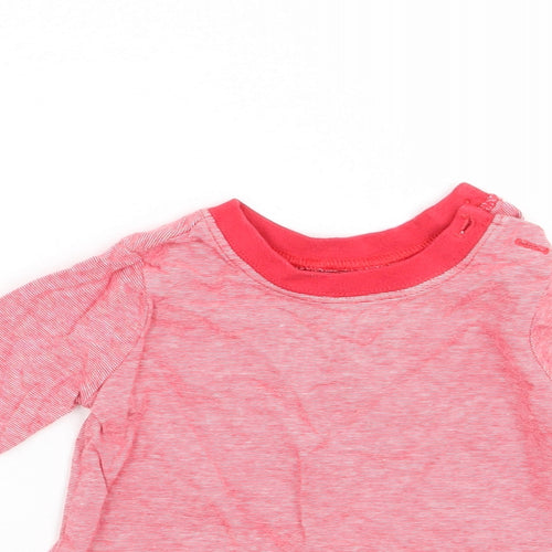F&F Boys Red Striped  Basic T-Shirt Size 3-6 Months