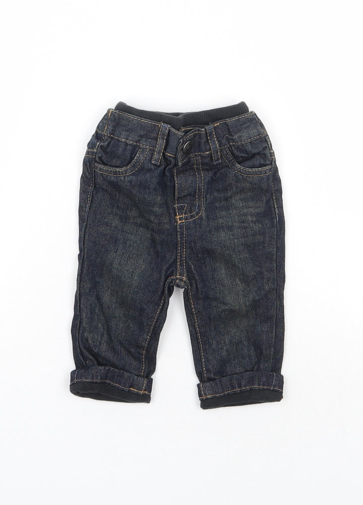 Early days Boys Blue Cargo Jeans Size 3-6 Months