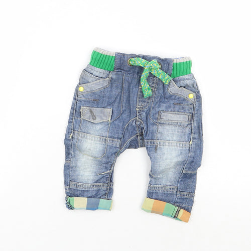 NEXT Boys Blue   Cargo Jeans Size 3-6 Months
