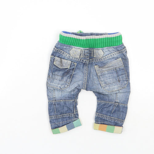 NEXT Boys Blue   Cargo Jeans Size 3-6 Months