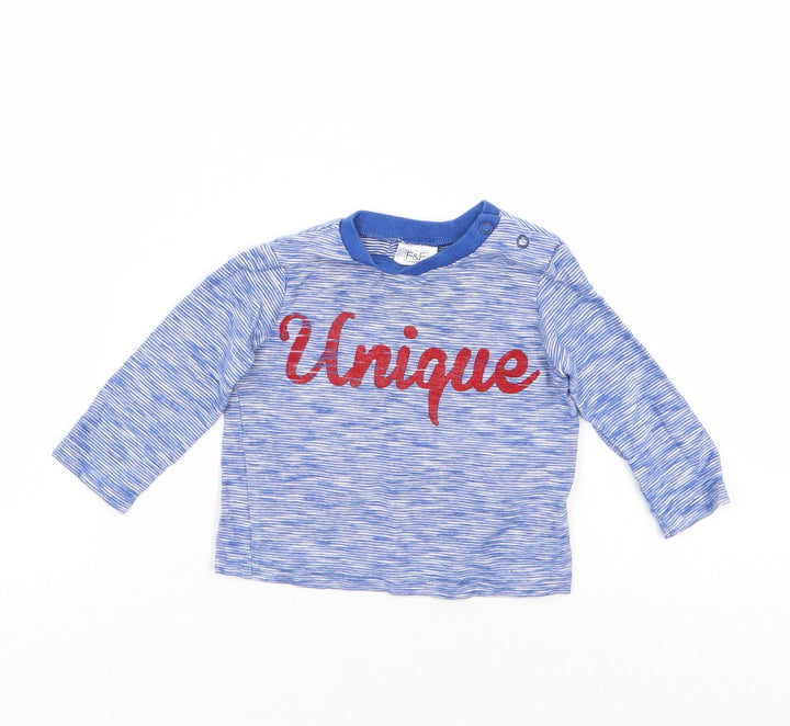 F&F Boys Blue   Camisole T-Shirt Size 3-6 Months