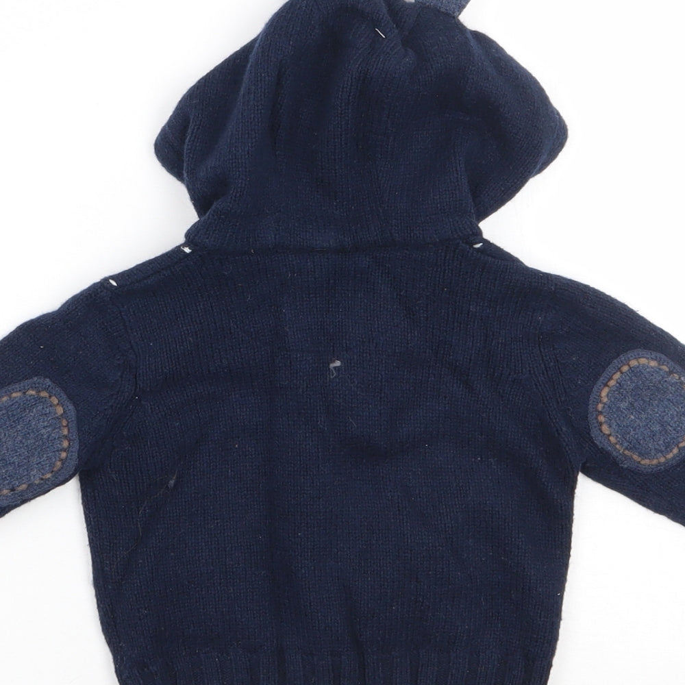 NEXT Boys Blue   Cardigan Jumper Size 3-6 Months