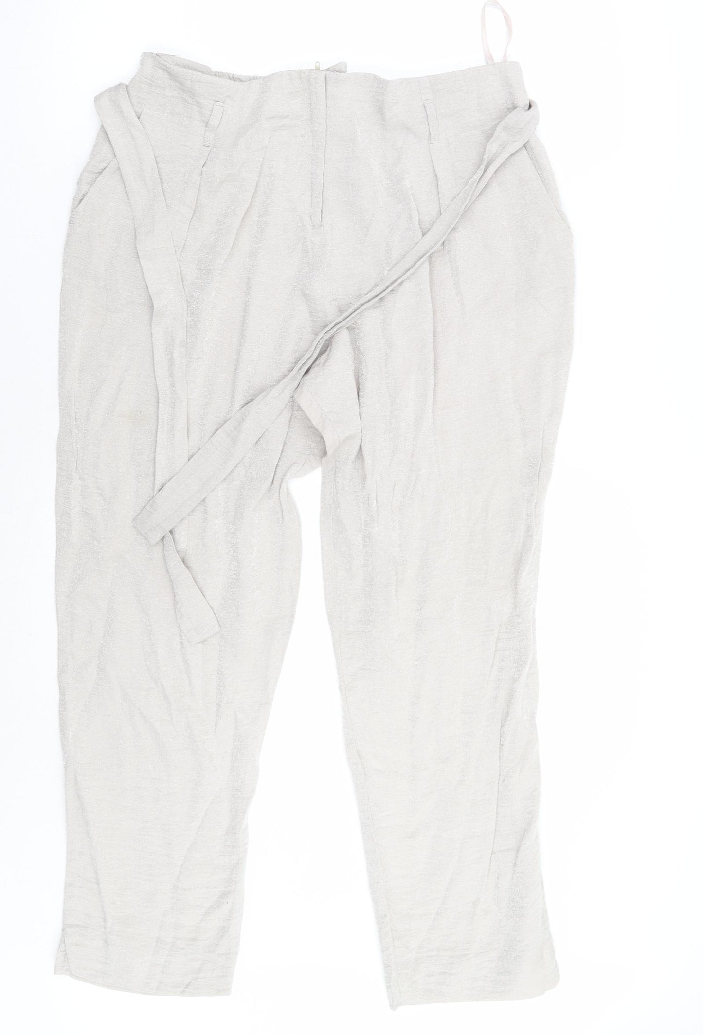 River Island Womens Grey   Trousers  Size 16 L26 in