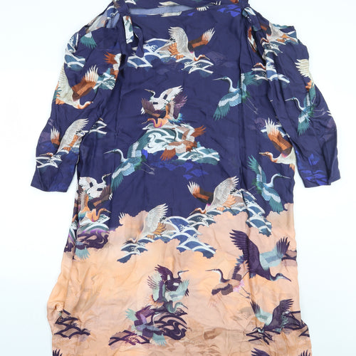ASOS Womens Purple Animal Print  A-Line  Size 24