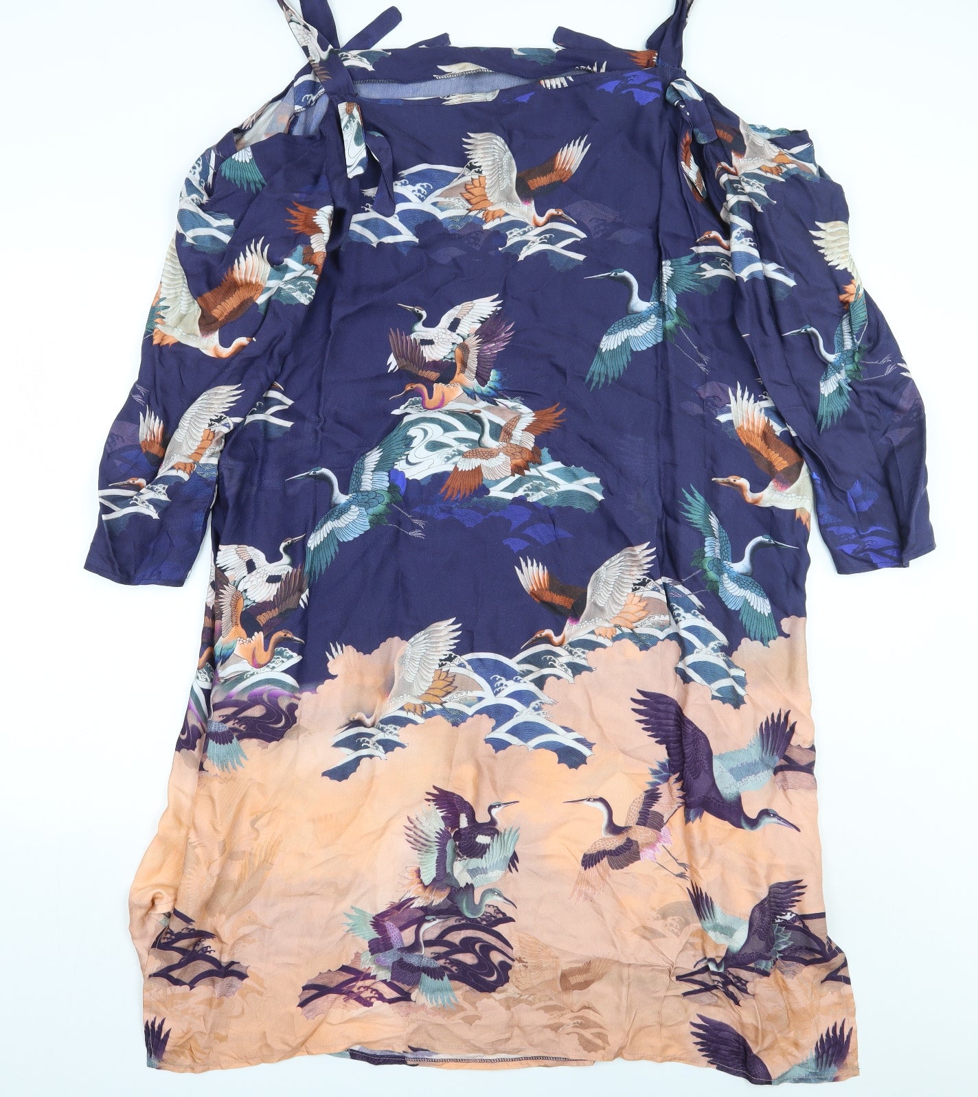 ASOS Womens Purple Animal Print  A-Line  Size 24
