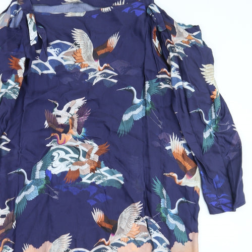 ASOS Womens Purple Animal Print  A-Line  Size 24