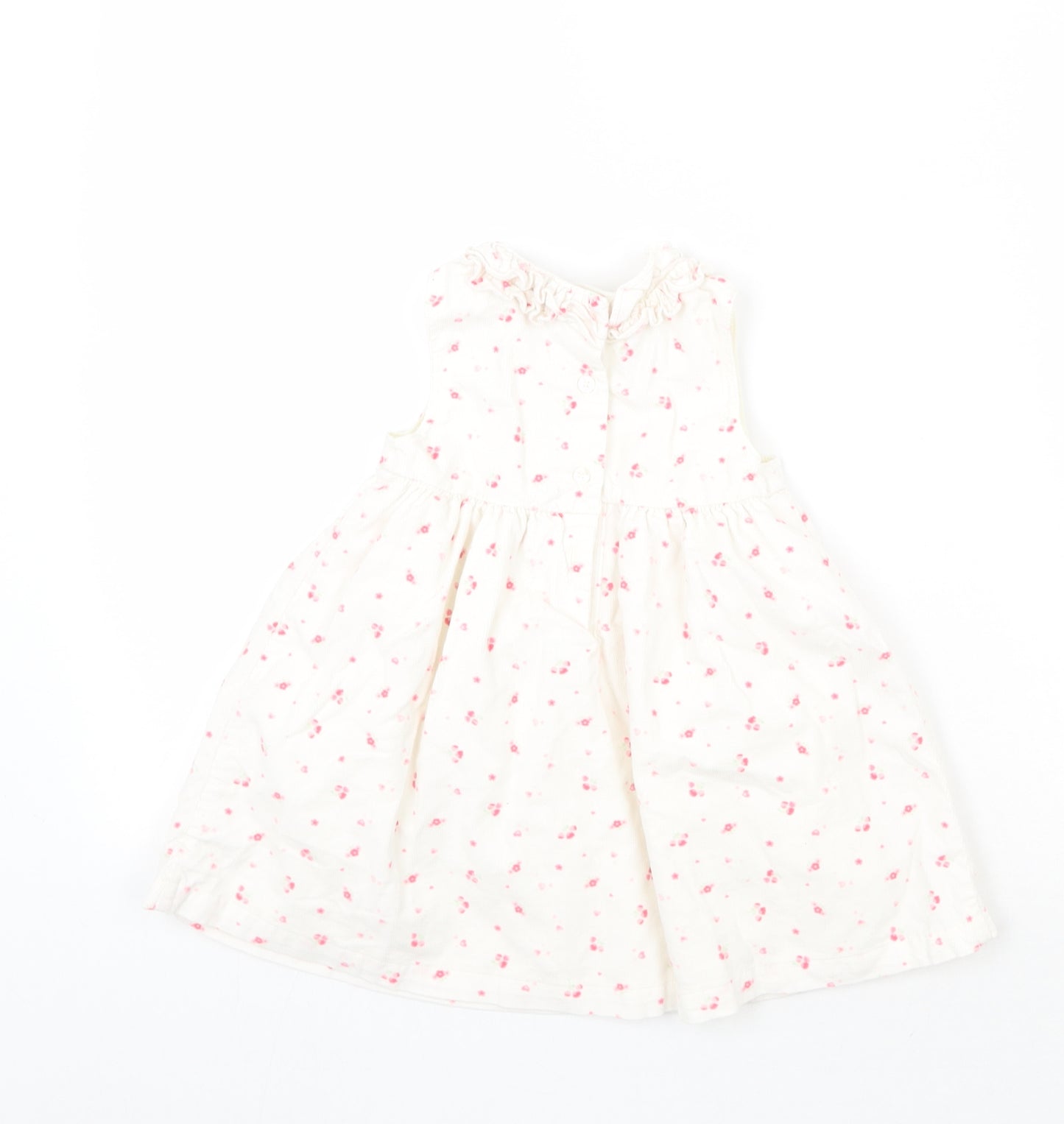Mini Club Girls White Floral  A-Line  Size 9-12 Months