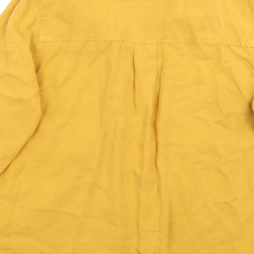 kM&co Womens Yellow   Basic Button-Up Size 14