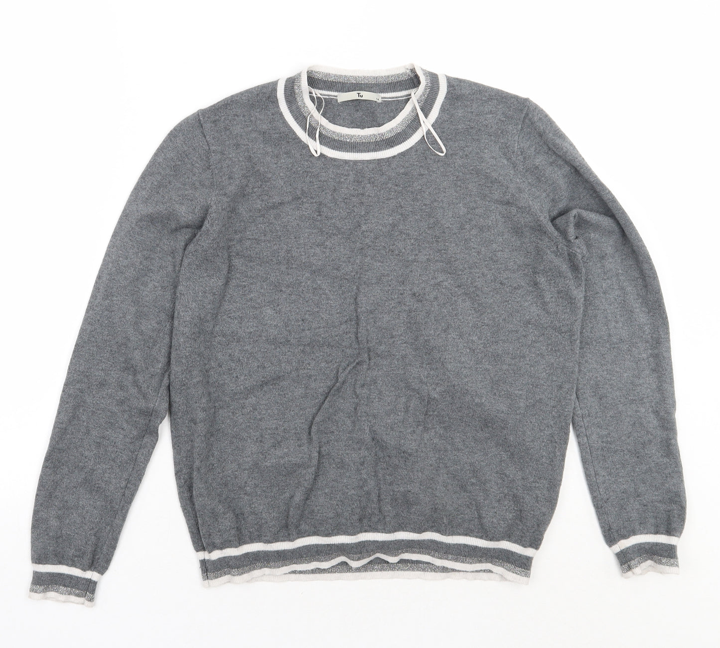TU Womens Grey   Pullover Jumper Size 14