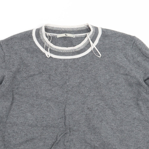 TU Womens Grey   Pullover Jumper Size 14