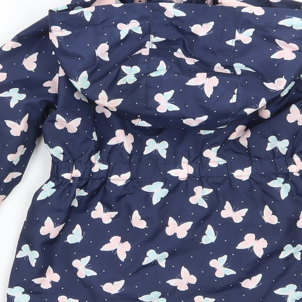 Primark Girls Blue Animal Print  Rain Coat Coat Size 18 Months