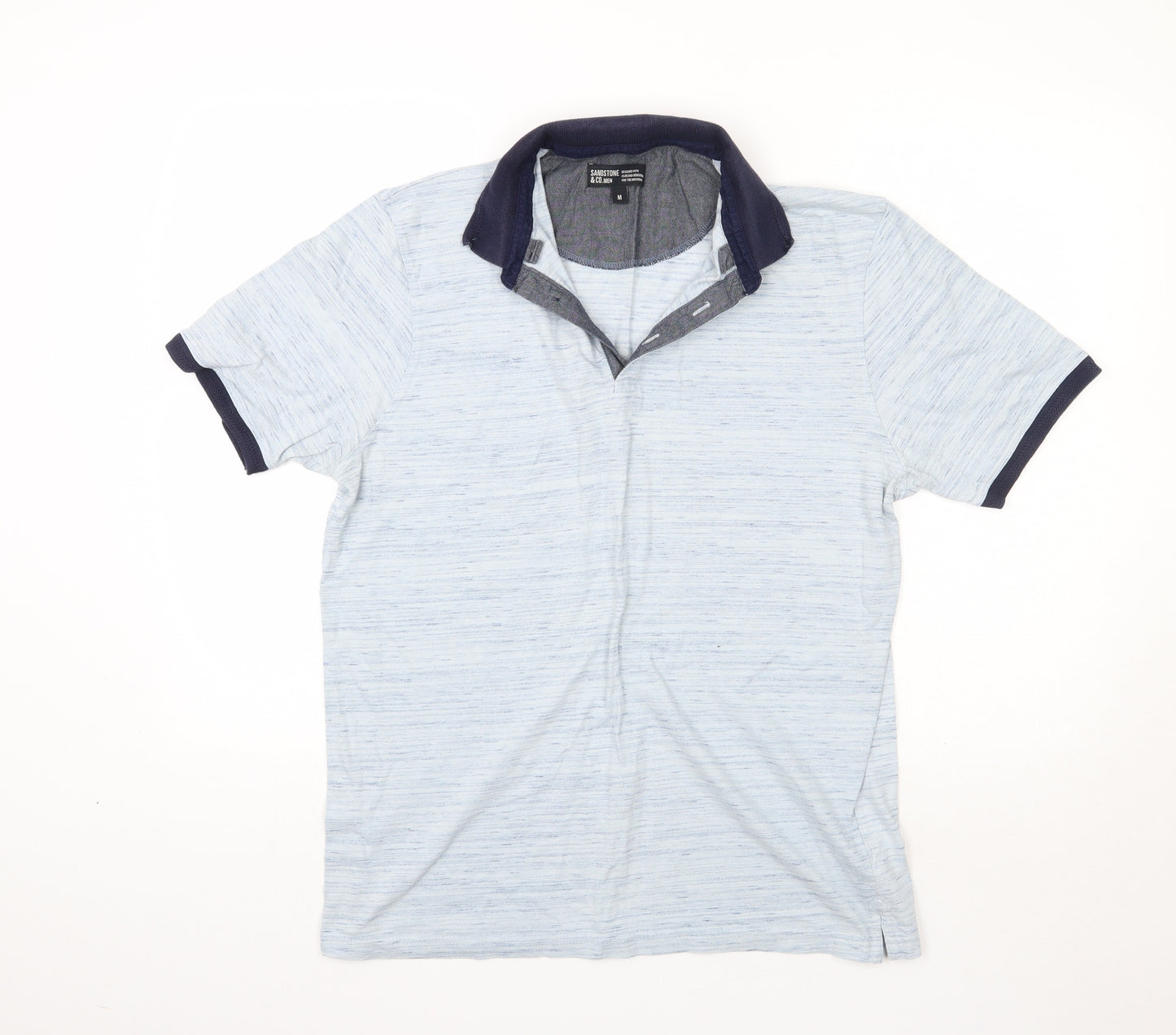 Sandstone Mens Blue    Polo Size M