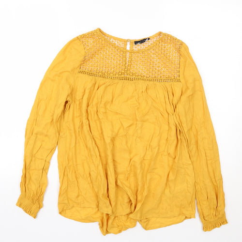 Newlook Womens Yellow   Basic Blouse Size 8
