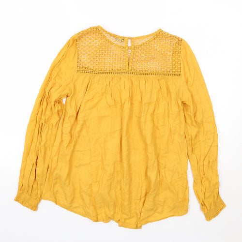 Newlook Womens Yellow   Basic Blouse Size 8