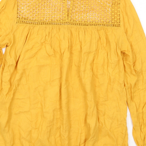 Newlook Womens Yellow   Basic Blouse Size 8