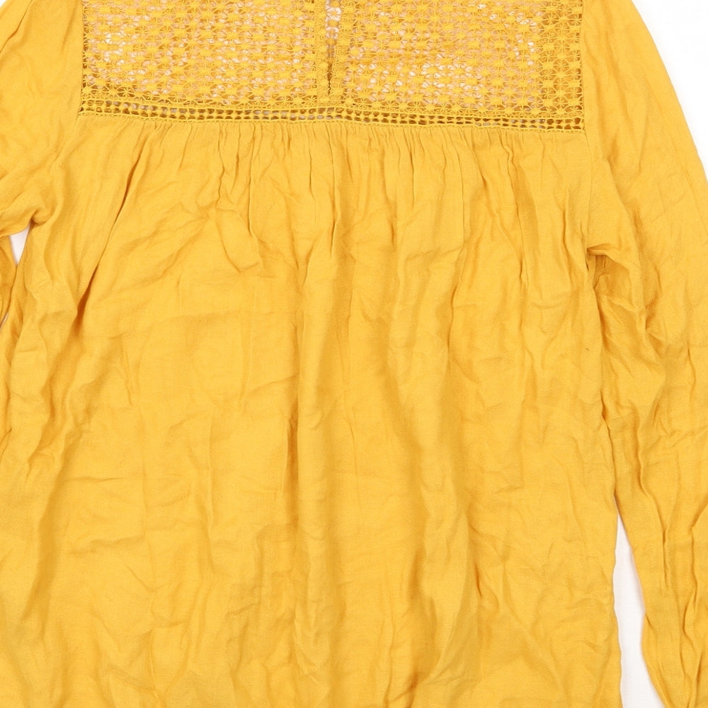 Newlook Womens Yellow   Basic Blouse Size 8