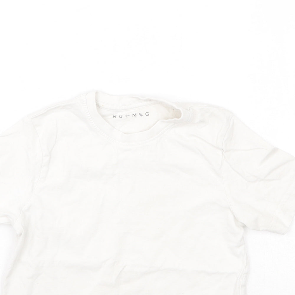 Nutmeg Boys Ivory   Basic T-Shirt Size 4-5 Years