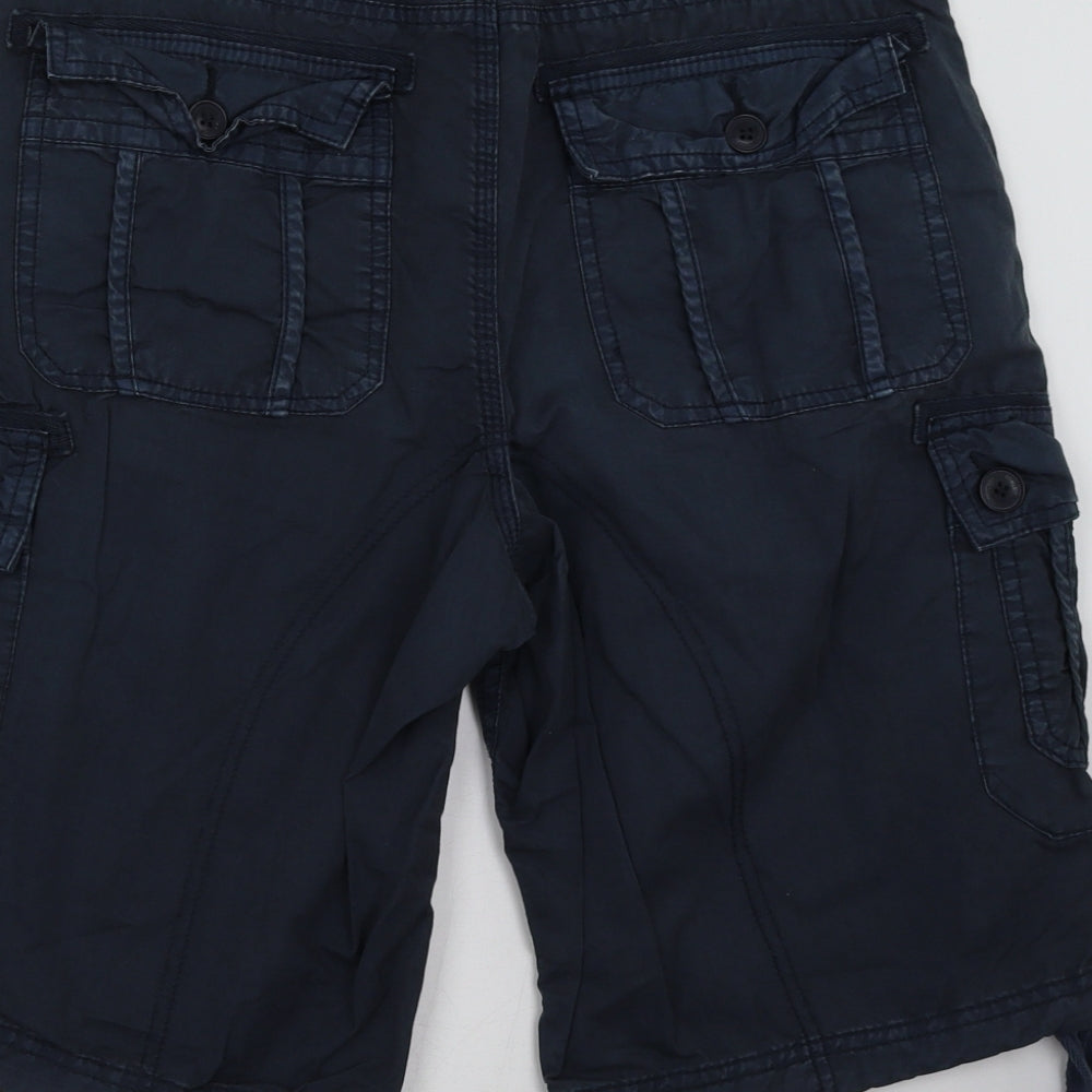 French Connection Mens Blue   Cargo Shorts Size 30