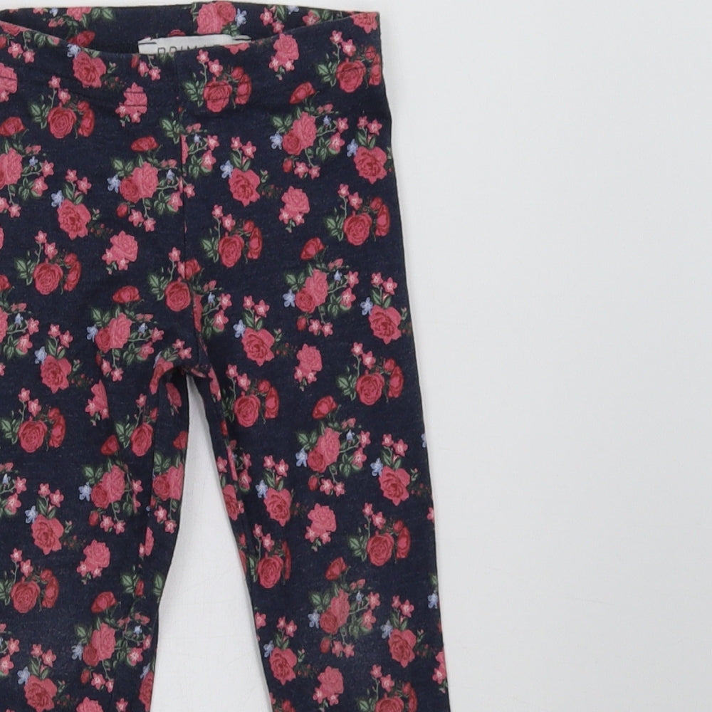Primark Girls Blue Flecked   Trousers Size 2-3 Years