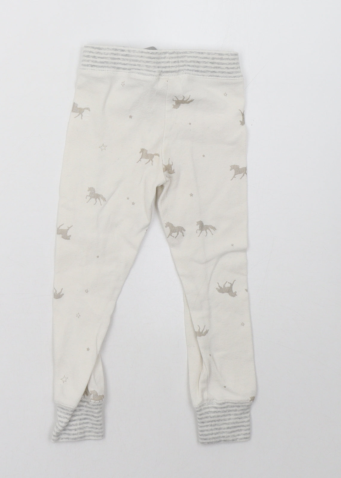 Joules Girls White Polka Dot   Pyjama Pants Size 3 Years