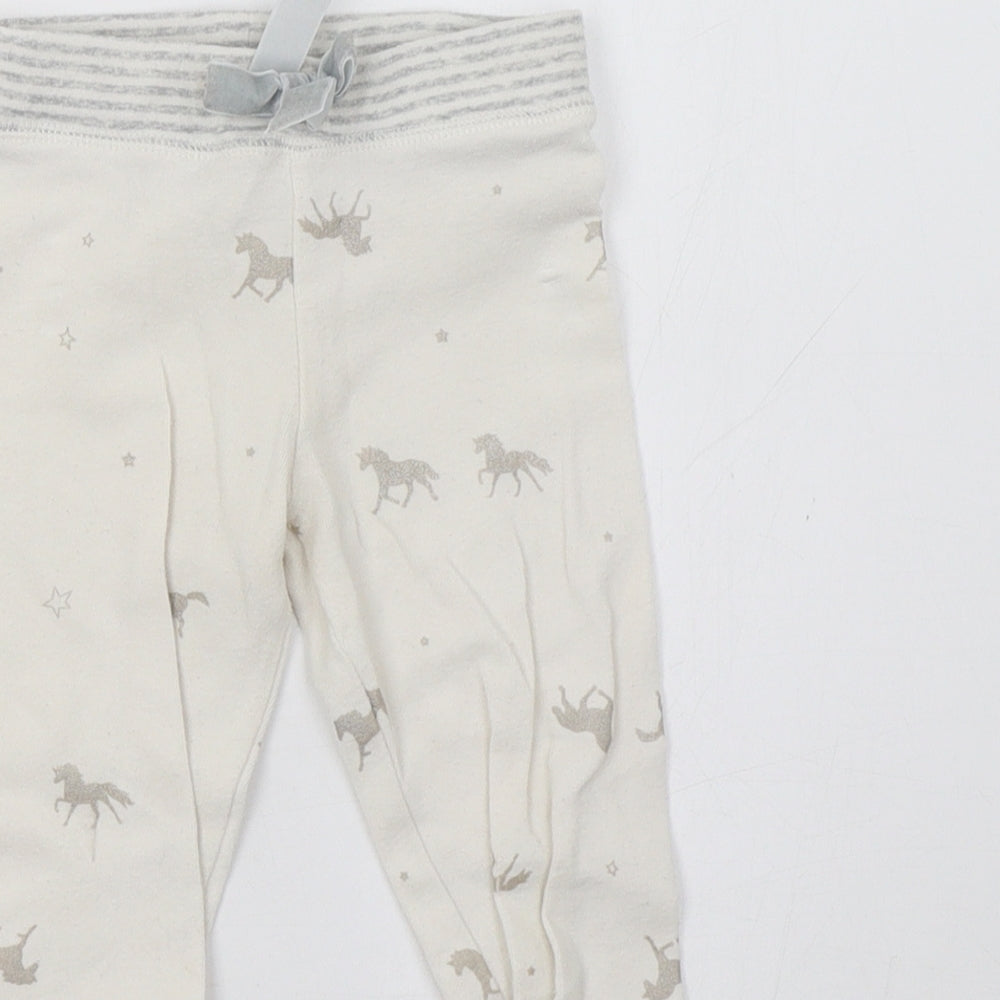 Joules Girls White Polka Dot   Pyjama Pants Size 3 Years