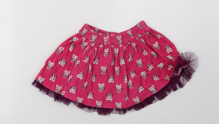 George Girls Pink Polka Dot  A-Line Skirt Size 3-4 Years