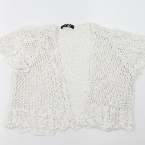 George Womens White   Cardigan Jumper Size 12