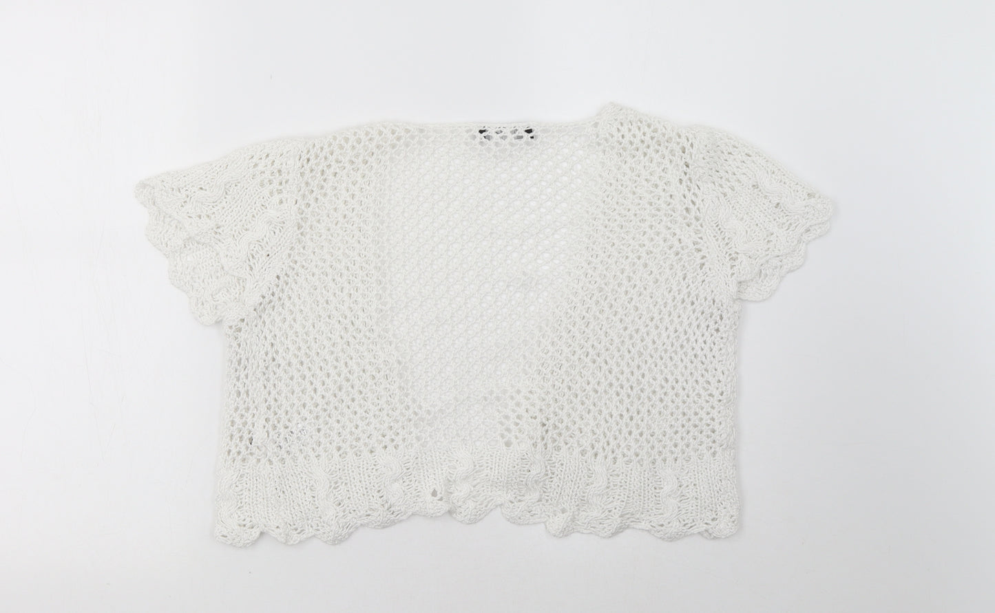 George Womens White   Cardigan Jumper Size 12