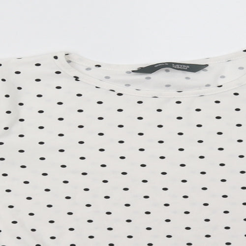 Primark Girls White Polka Dot  Pullover Sweatshirt Size 7-8 Years