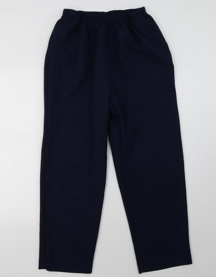 Alfred Dunner Womens Blue Trousers Size 16 L30 in