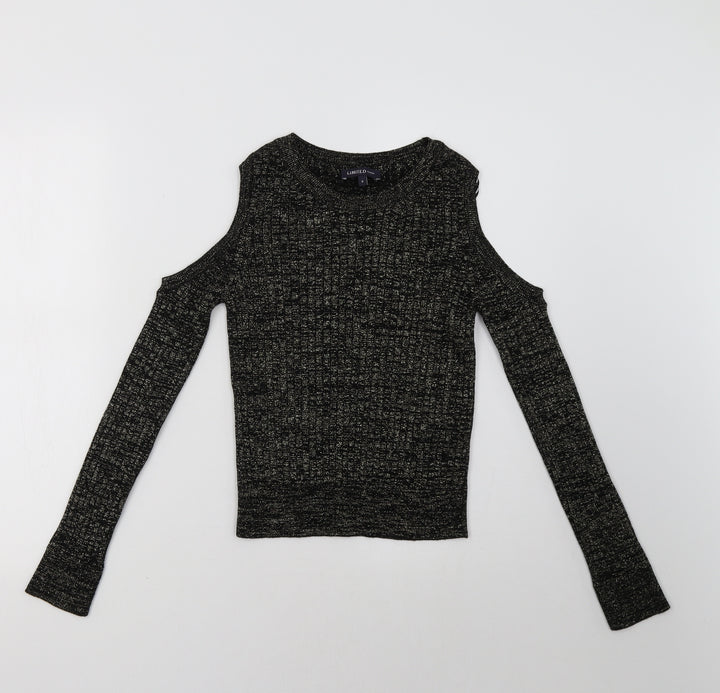 Marks and Spencer Womens Black Pullover Sweatshirt Size 8