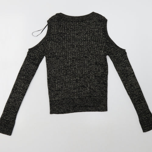 Marks and Spencer Womens Black   Pullover Sweatshirt Size 8