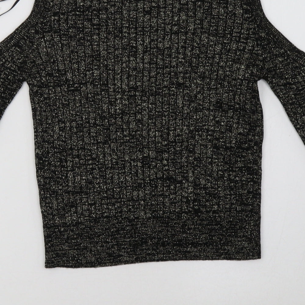Marks and Spencer Womens Black   Pullover Sweatshirt Size 8