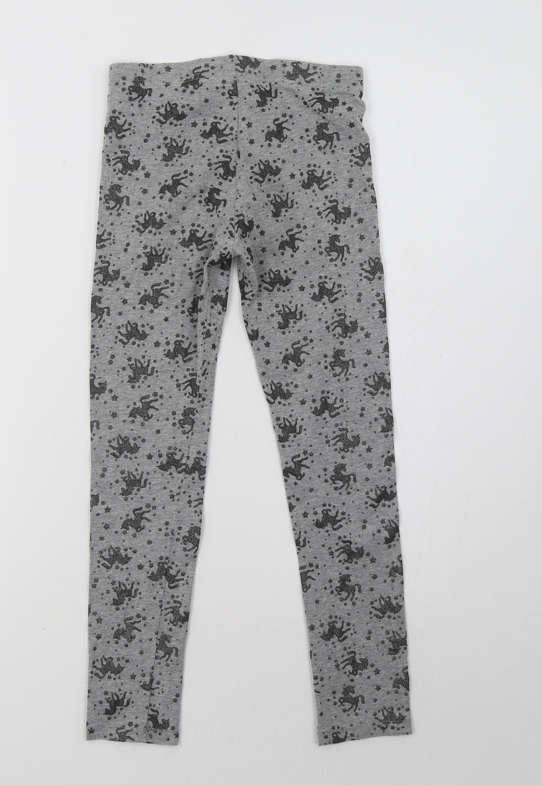 F&F Girls Grey Polka Dot   Trousers Size 8-9 Years