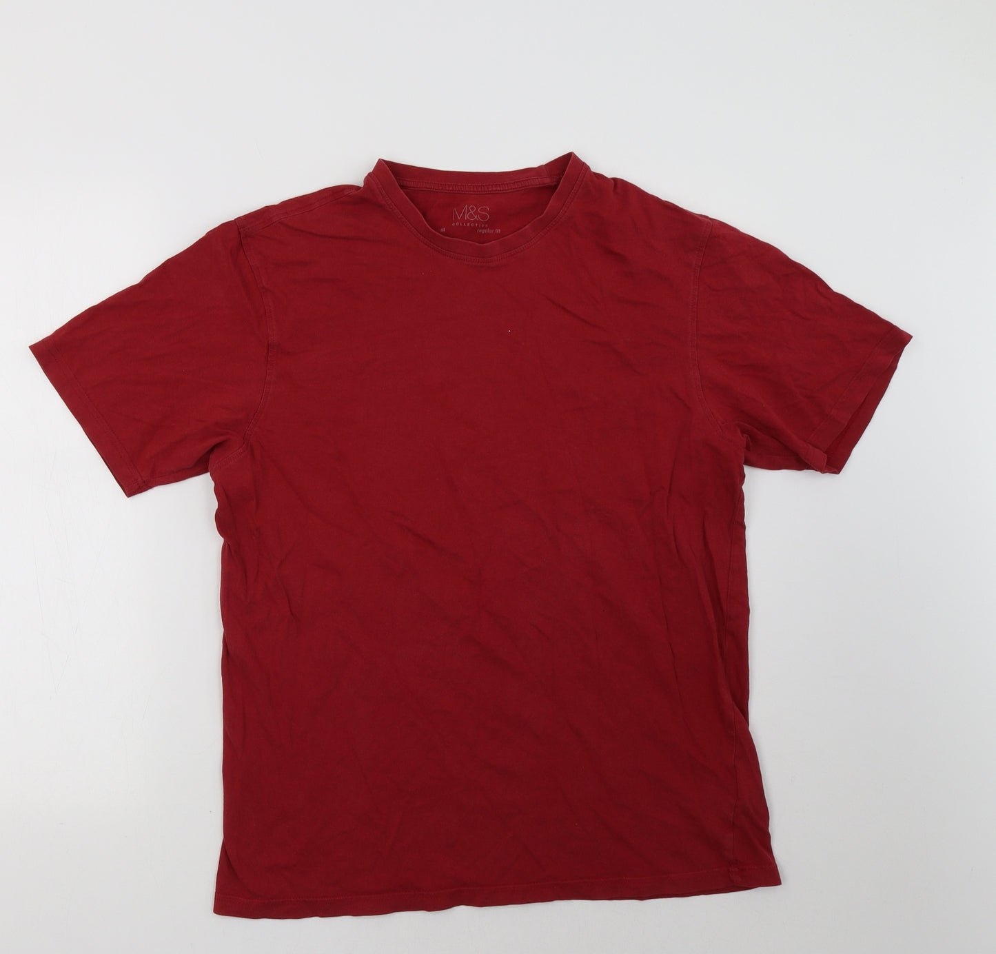 Marks and Spencer Mens Red    T-Shirt Size M