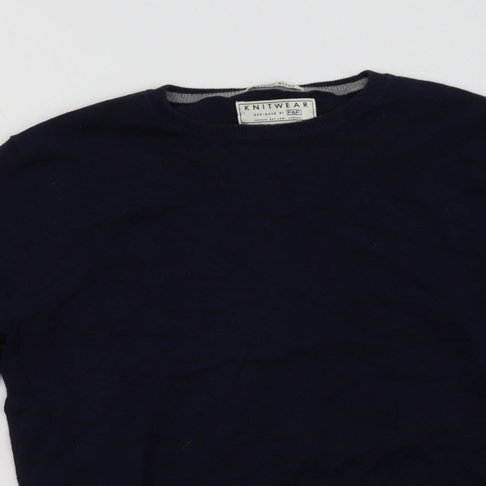 F&F Mens Blue   Pullover Sweatshirt Size S