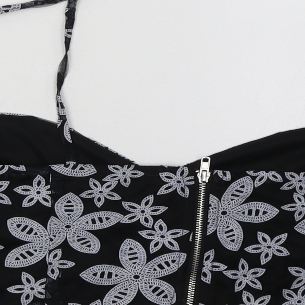 Boohoo Womens Black   Cropped Tank Size 12