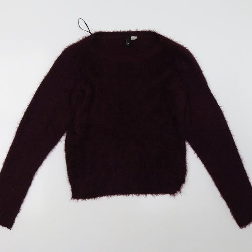 H&M Womens Purple   Pullover Sweatshirt Size M