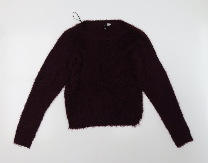 H&M Womens Purple Pullover Sweatshirt Size M