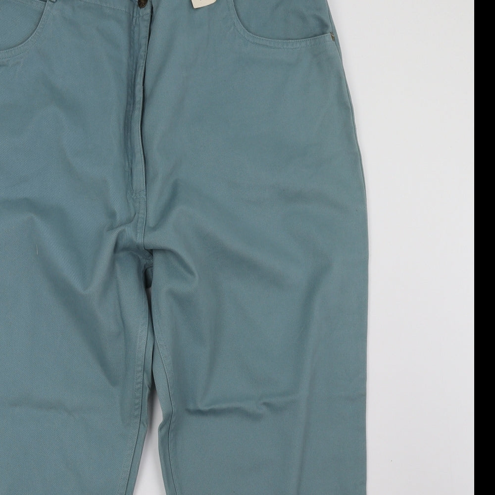 EWM Womens Green   Straight Jeans Size 22 L30 in