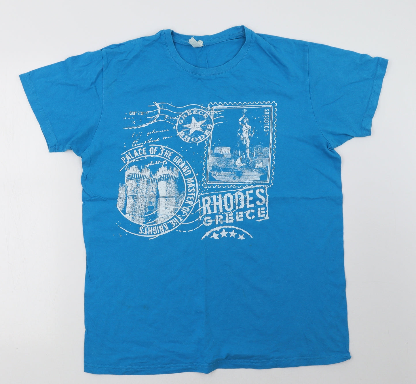 Preworn Mens Blue    T-Shirt Size L