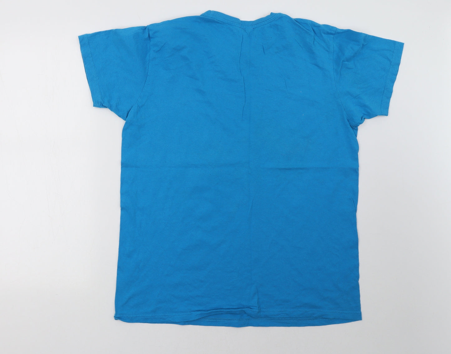 Preworn Mens Blue    T-Shirt Size L